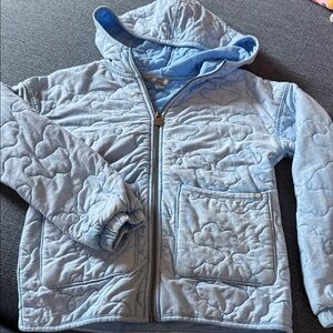 Light Blue Quilted Hoodie
